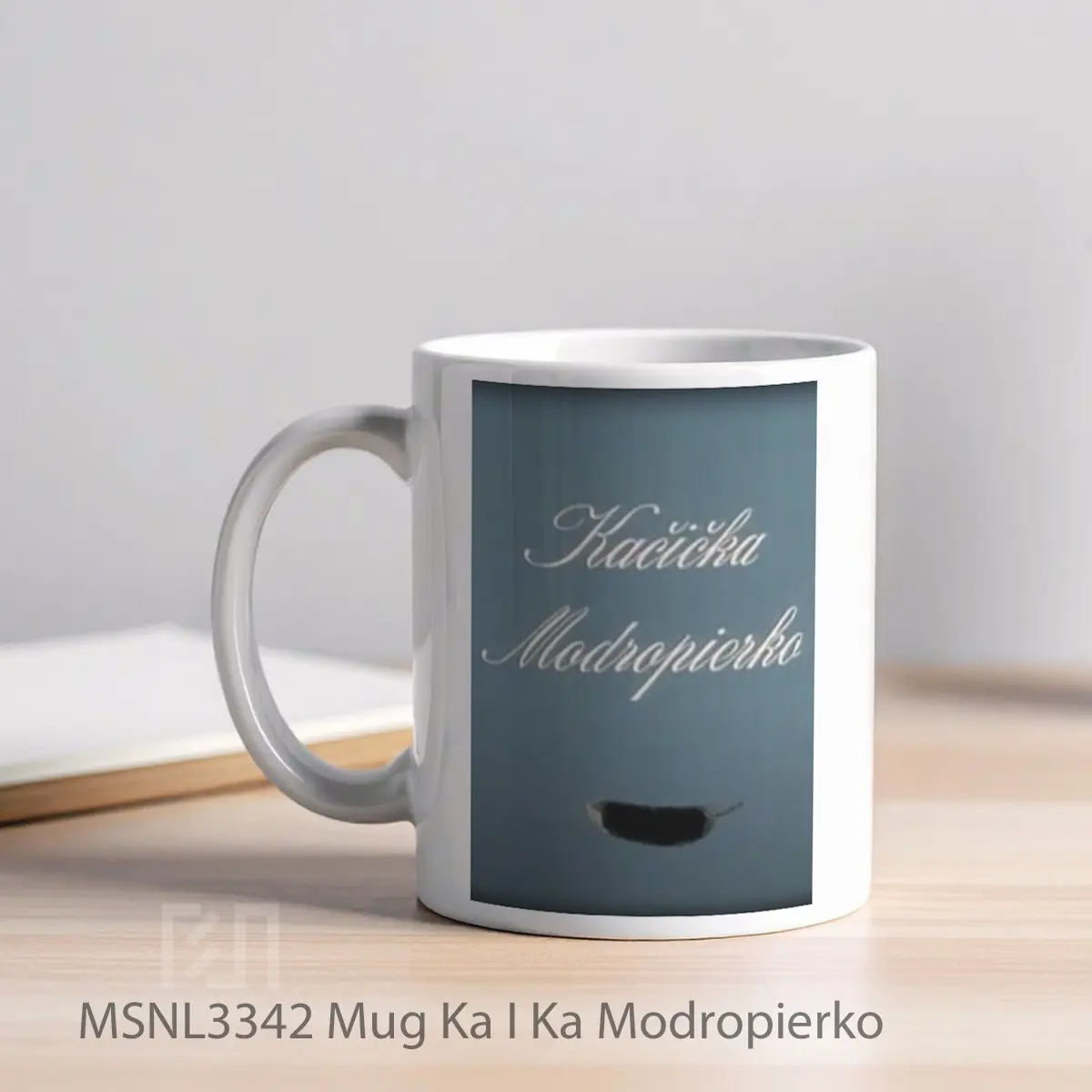 Mug Ka I Ka Modropierko Gelas Keramik Tema Film MSNL3342 - Tampak Kiri