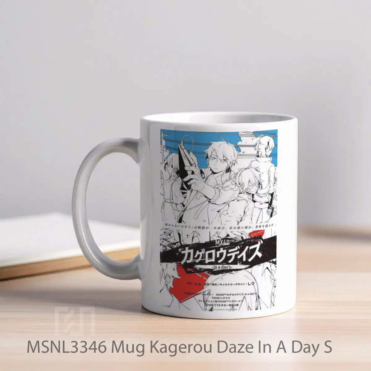 Mug Kagerou Daze In A Day S Gelas Keramik Tema Film MSNL3346 - Tampak Kiri