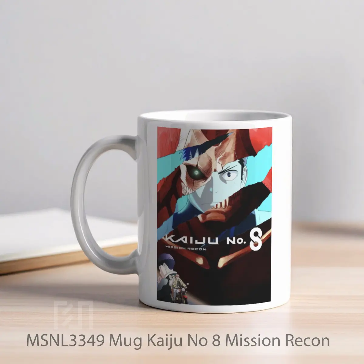 Mug Kaiju No 8 Mission Recon Gelas Keramik Tema Film MSNL3349 - Tampak Kiri