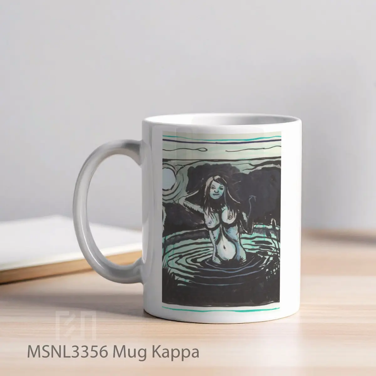 Mug Kappa Gelas Keramik Tema Film MSNL3356 - Tampak Kiri