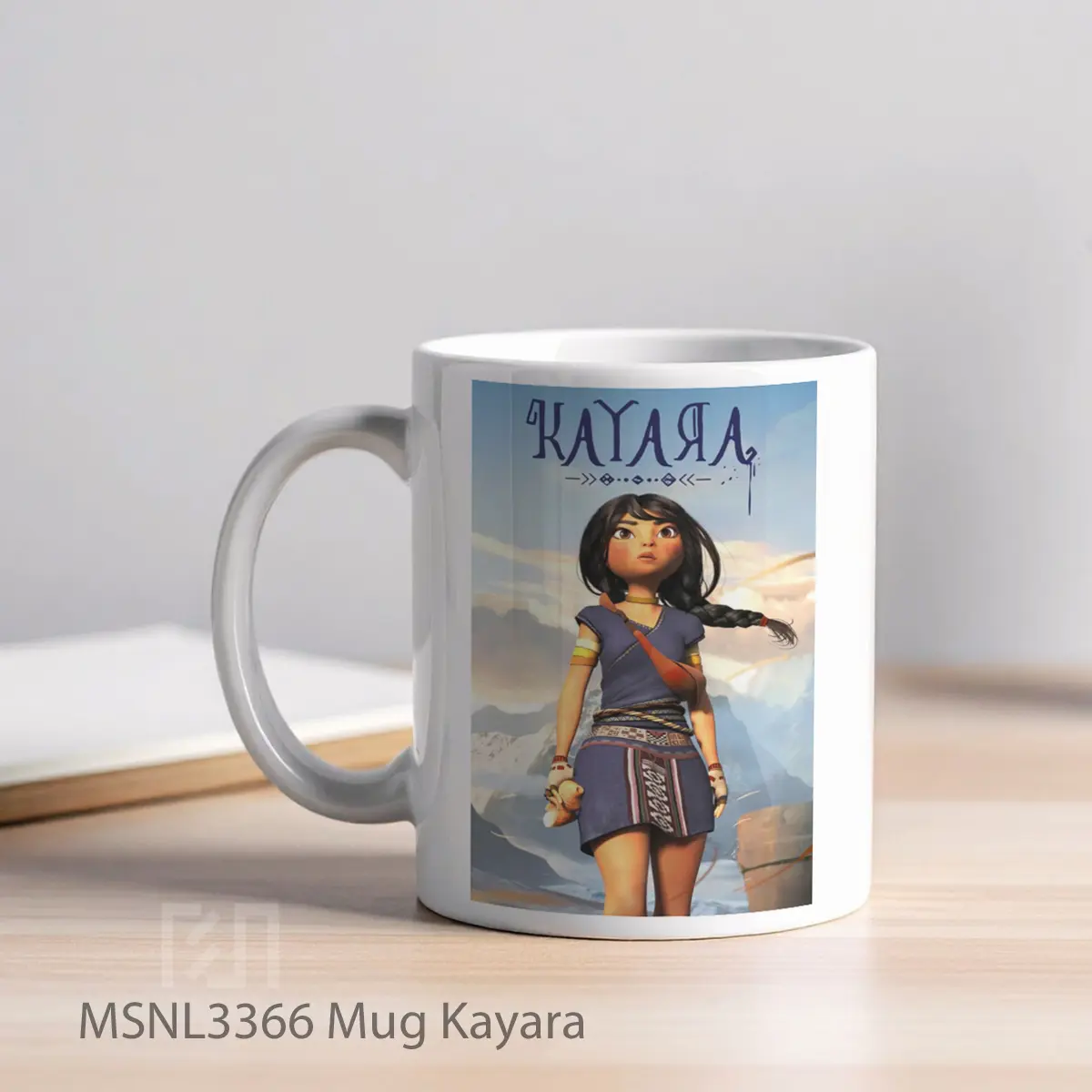 Mug Kayara Gelas Keramik Tema Film MSNL3366 - Tampak Kiri