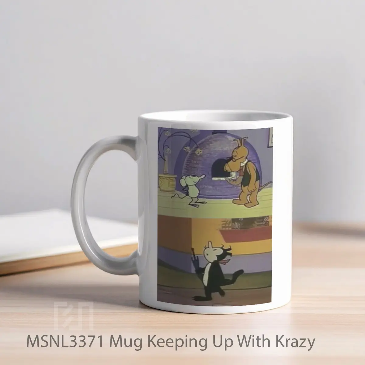 Mug Keeping Up With Krazy Gelas Keramik Tema Film MSNL3371 - Tampak Kiri