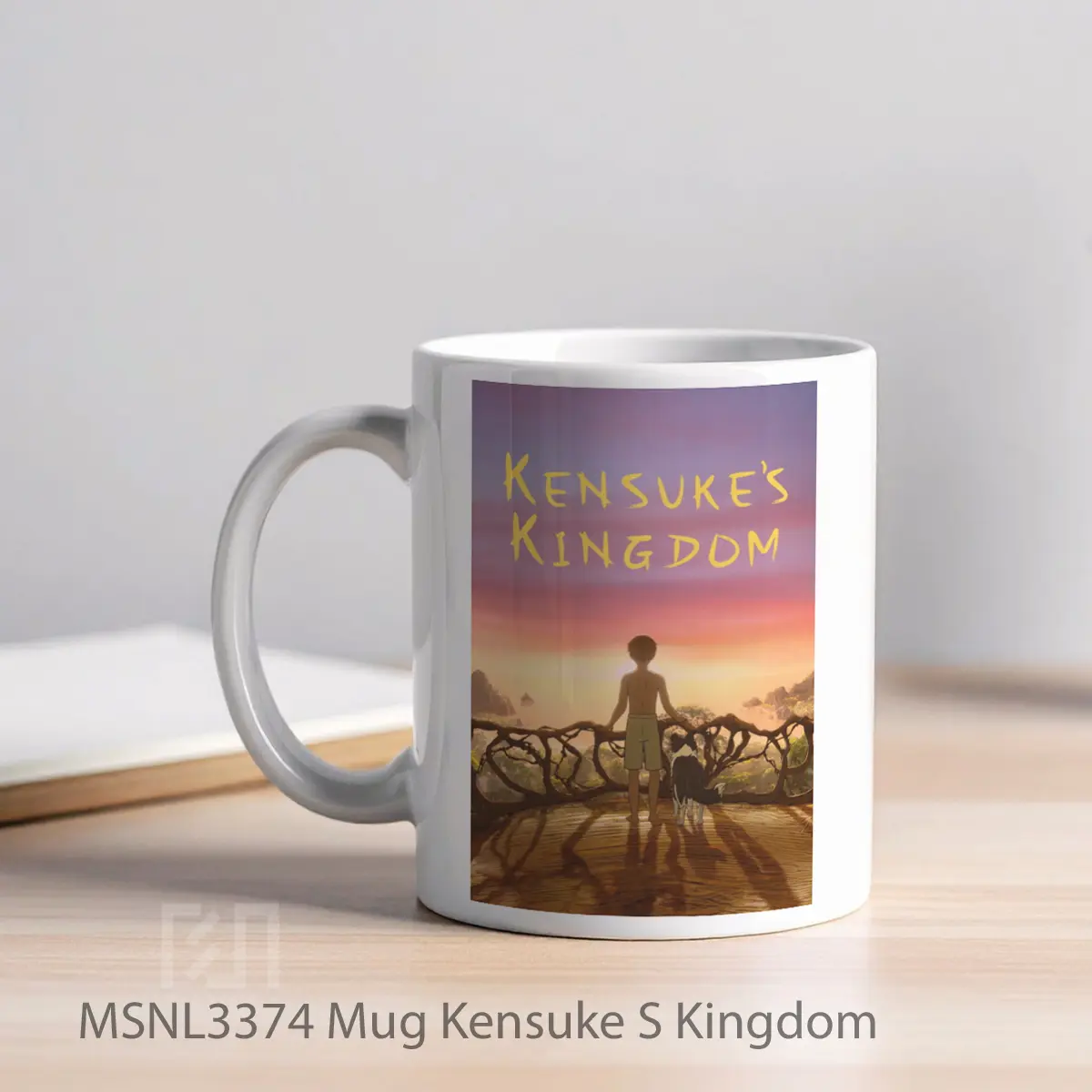 Mug Kensuke S Kingdom Gelas Keramik Tema Film MSNL3374 - Tampak Kiri