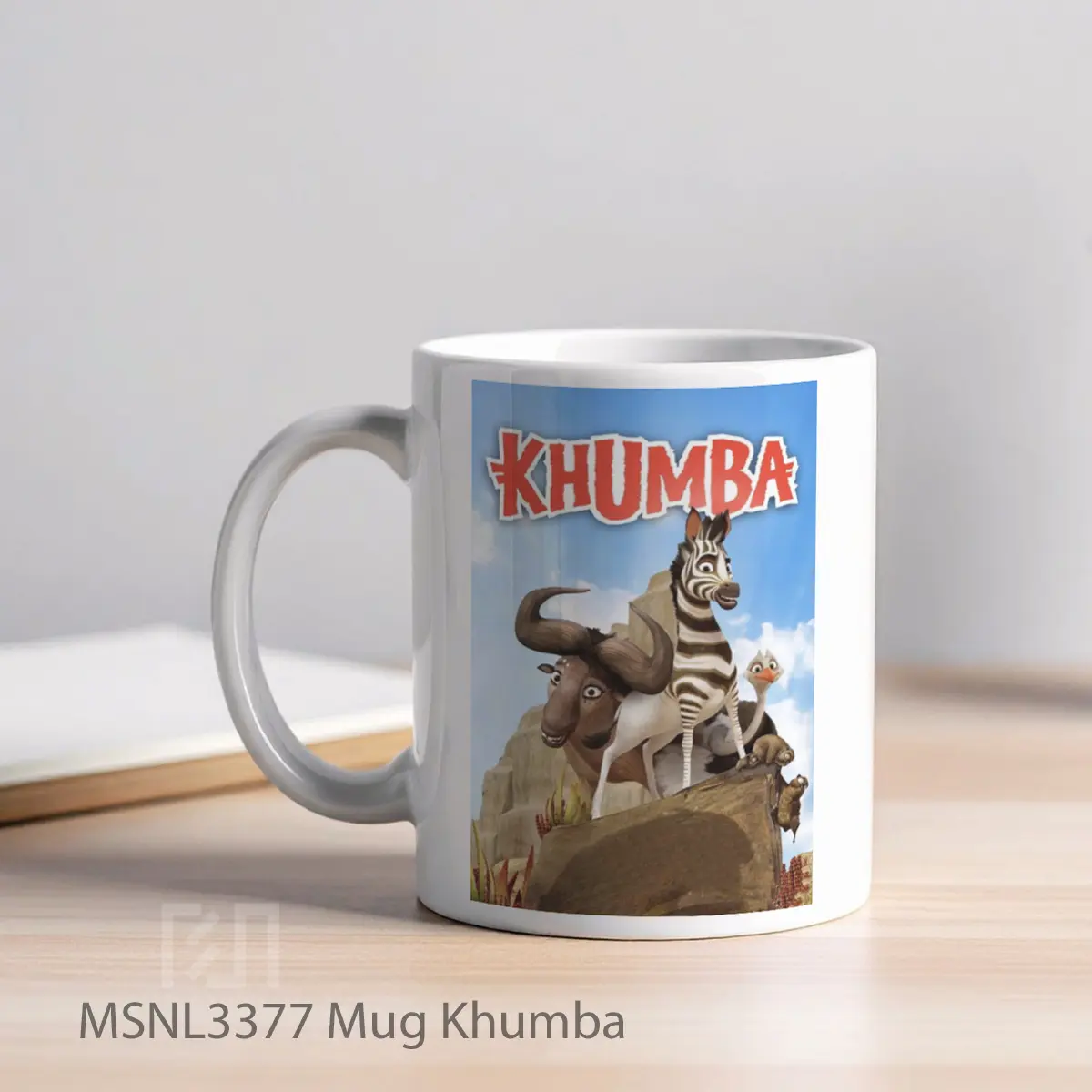 Mug Khumba Gelas Keramik Tema Film MSNL3377 - Tampak Kiri