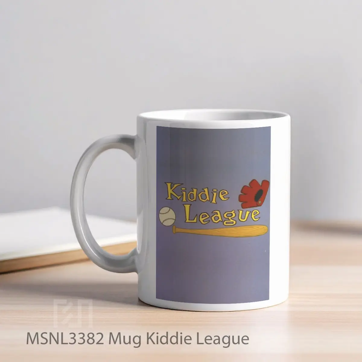 Mug Kiddie League Gelas Keramik Tema Film MSNL3382 - Tampak Kiri