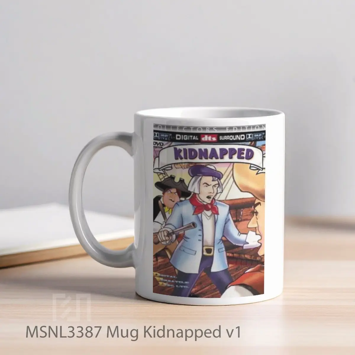 Mug Kidnapped V1 Gelas Keramik Tema Film MSNL3387 - Tampak Kiri