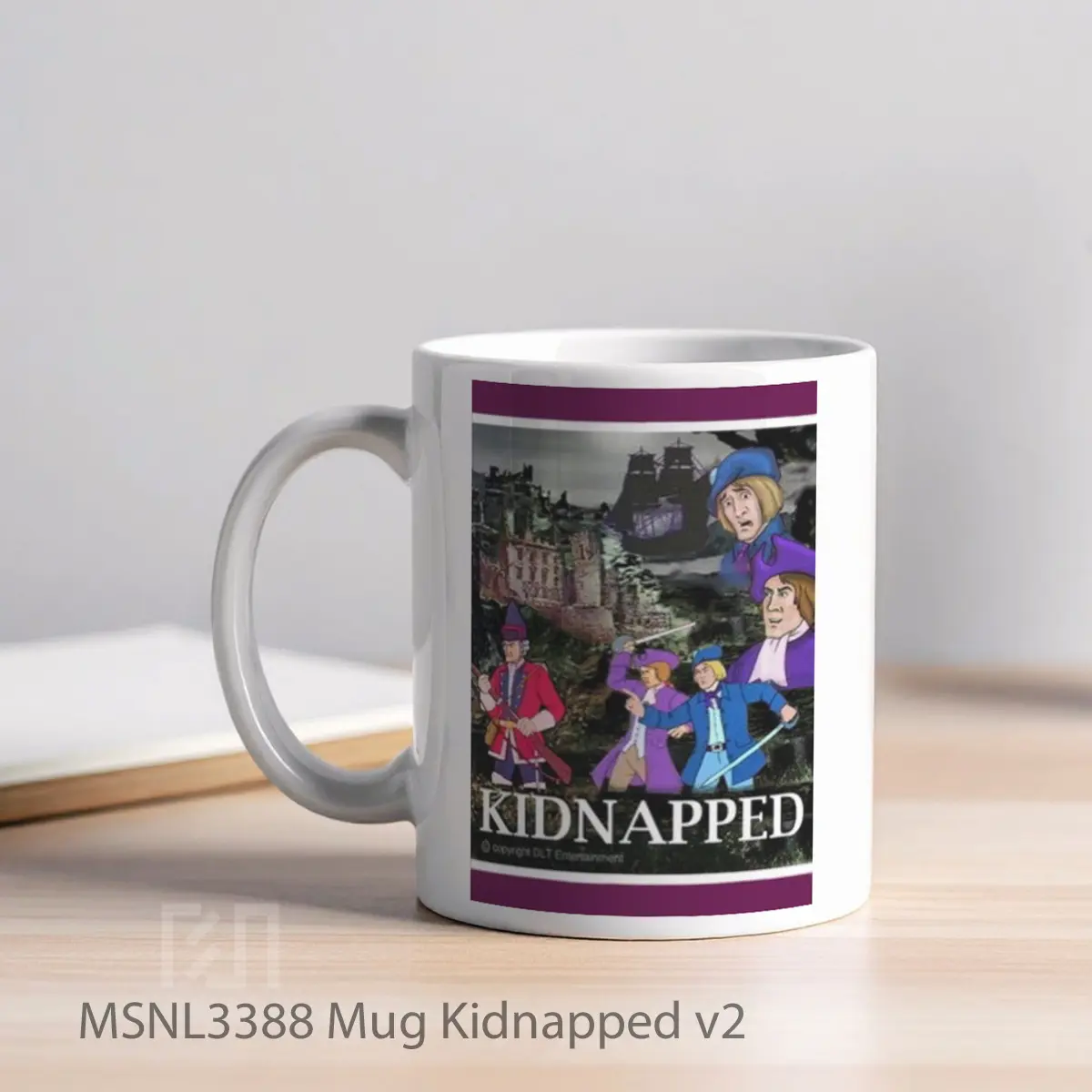 Mug Kidnapped V2 Gelas Keramik Tema Film MSNL3388 - Tampak Kiri