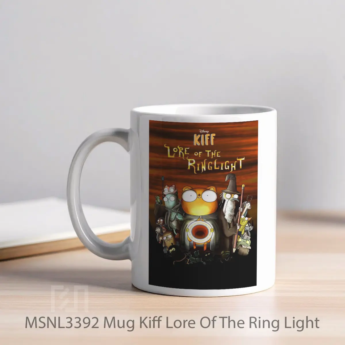 Mug Kiff Lore Of The Ring Light Gelas Keramik Tema Film MSNL3392 - Tampak Kiri