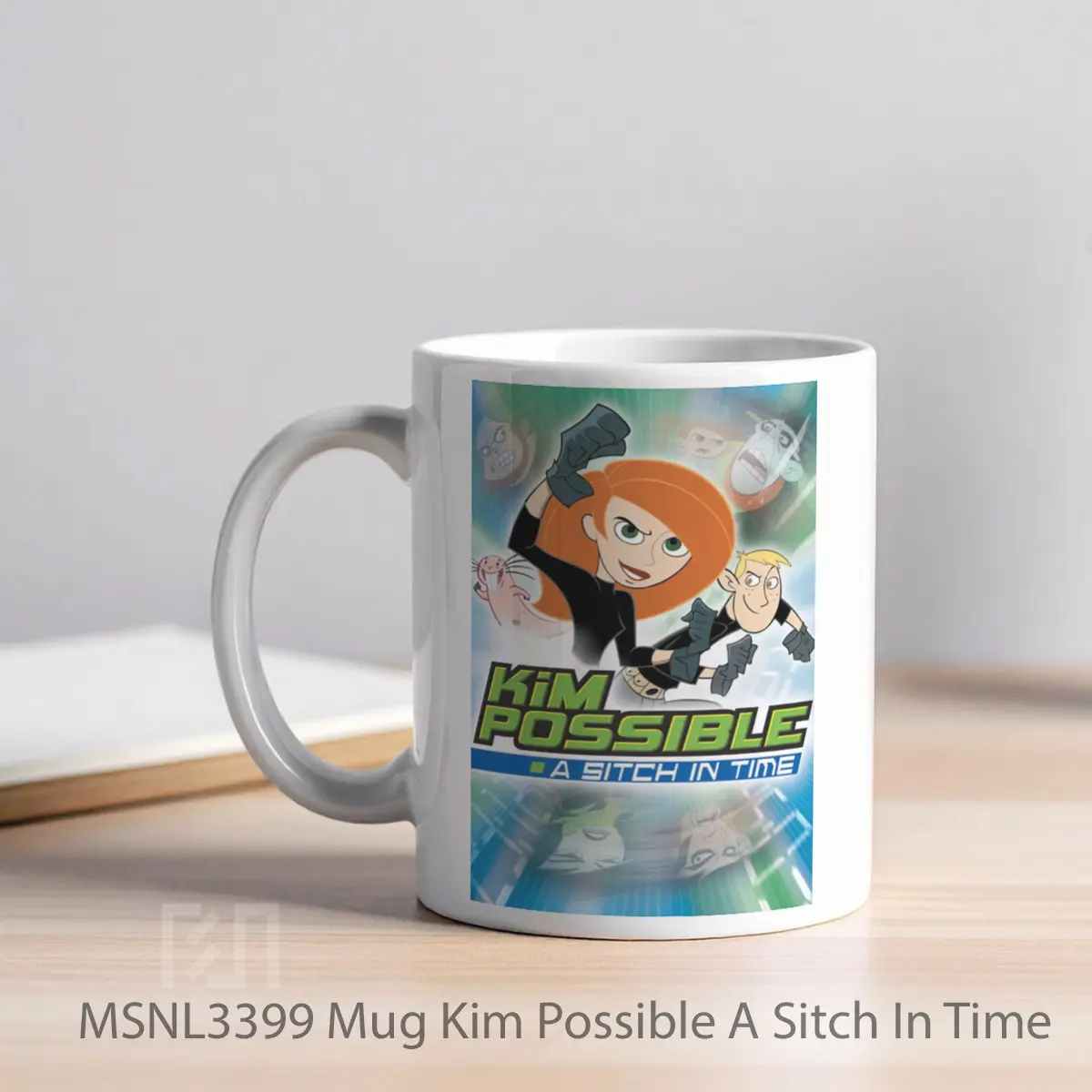 Mug Kim Possible A Sitch In Time Gelas Keramik Tema Film MSNL3399 - Tampak Kiri