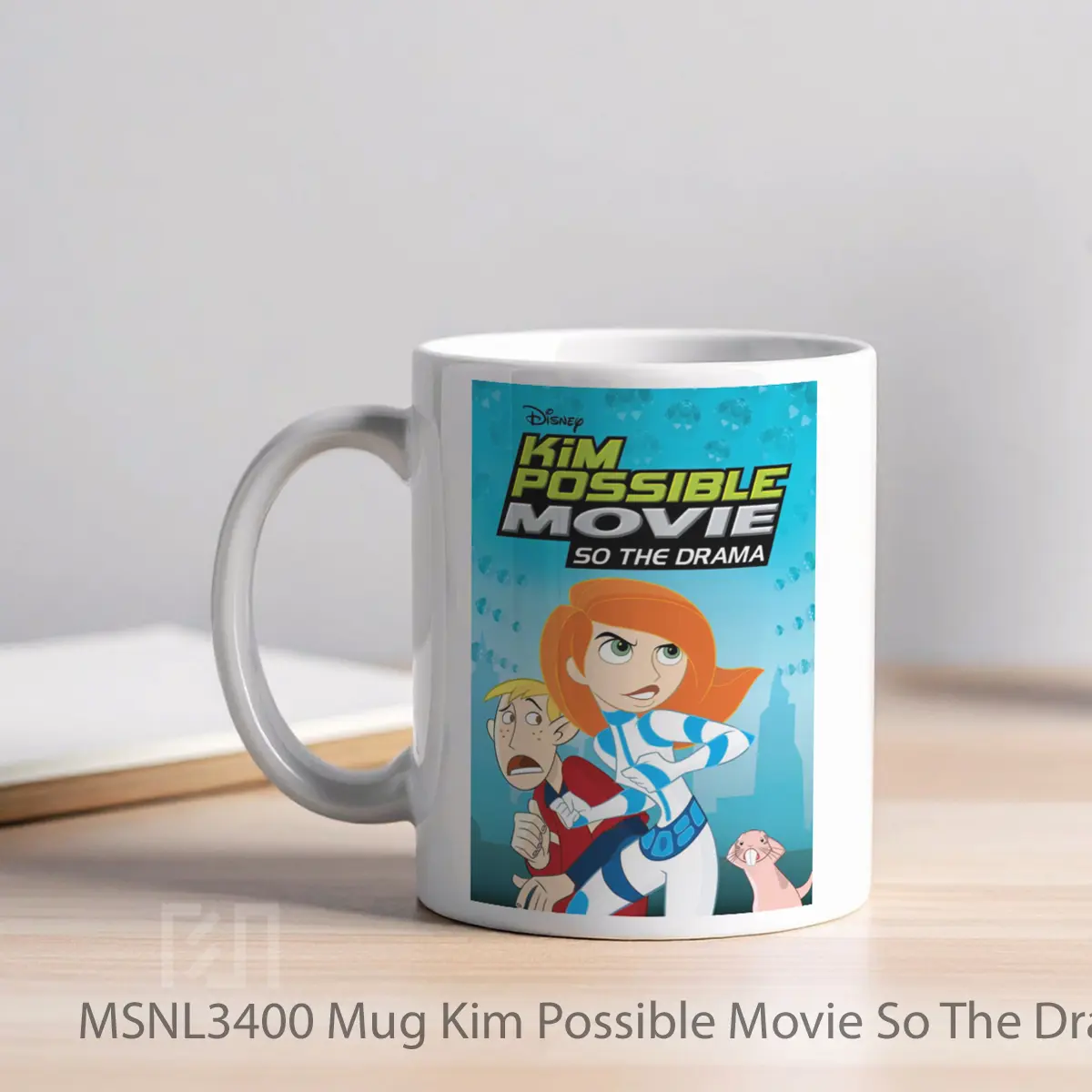 Mug Kim Possible Movie So The Drama Gelas Keramik Tema Film MSNL3400 - Tampak Kiri
