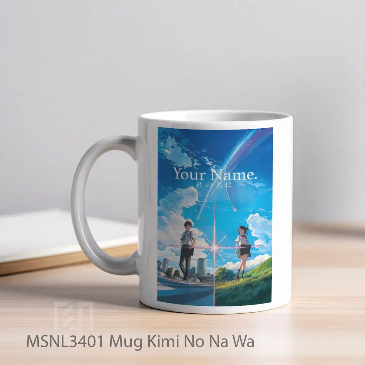 Mug Kimi No Na Wa Gelas Keramik Tema Film MSNL3401 - Tampak Kiri