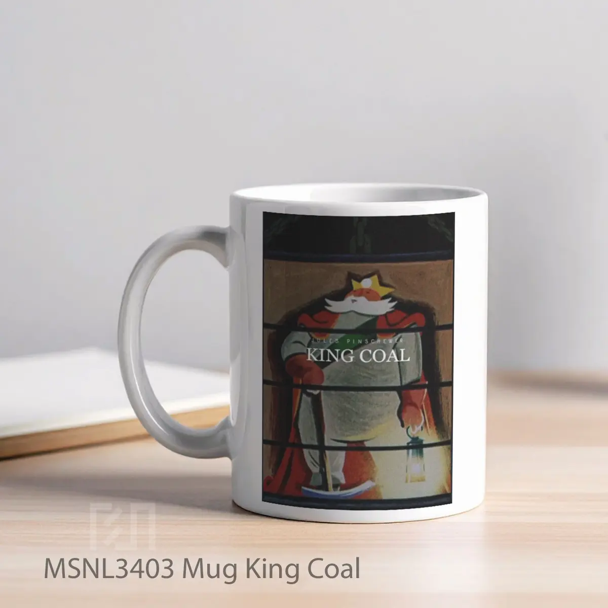 Mug King Coal Gelas Keramik Tema Film MSNL3403 - Tampak Kiri