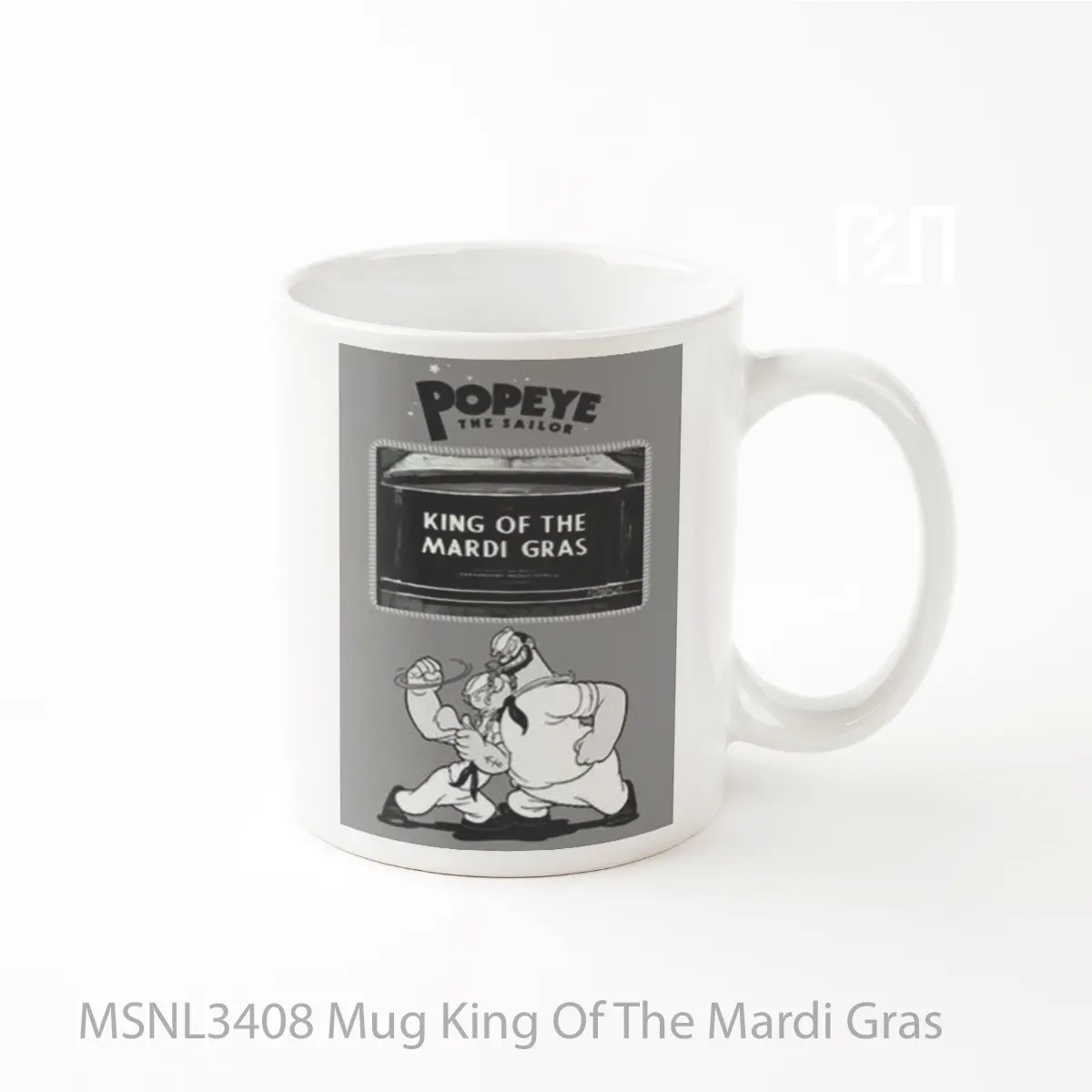 Mug King Of The Mardi Gras Gelas Keramik Tema Film MSNL3408