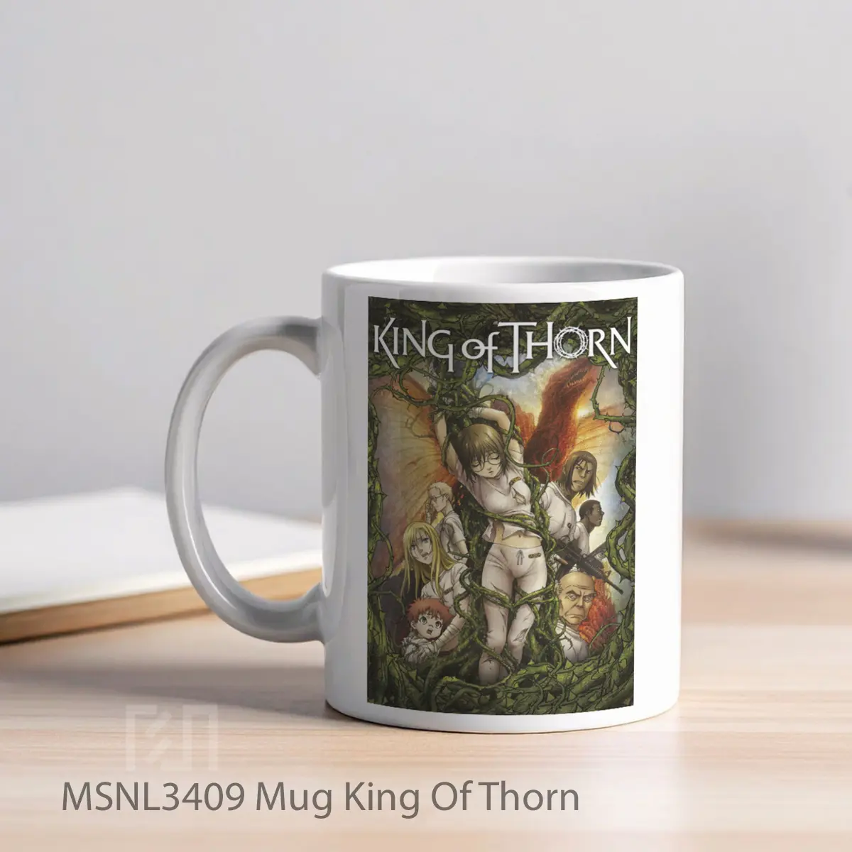 Mug King Of Thorn Gelas Keramik Tema Film MSNL3409 - Tampak Kiri