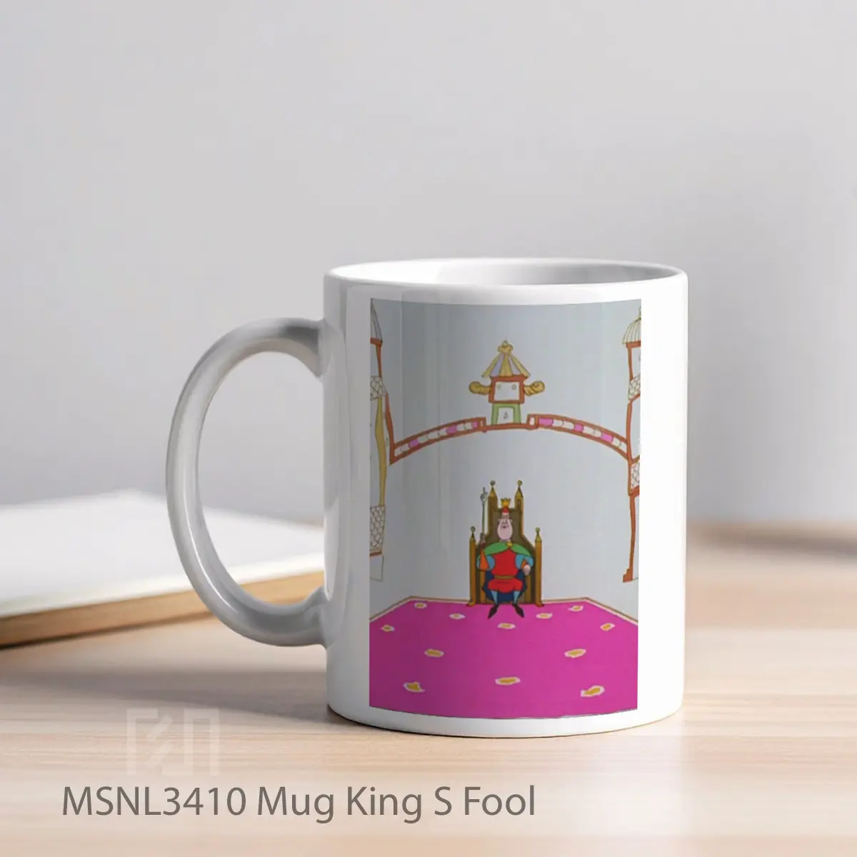 Mug King S Fool Gelas Keramik Tema Film MSNL3410 - Tampak Kiri