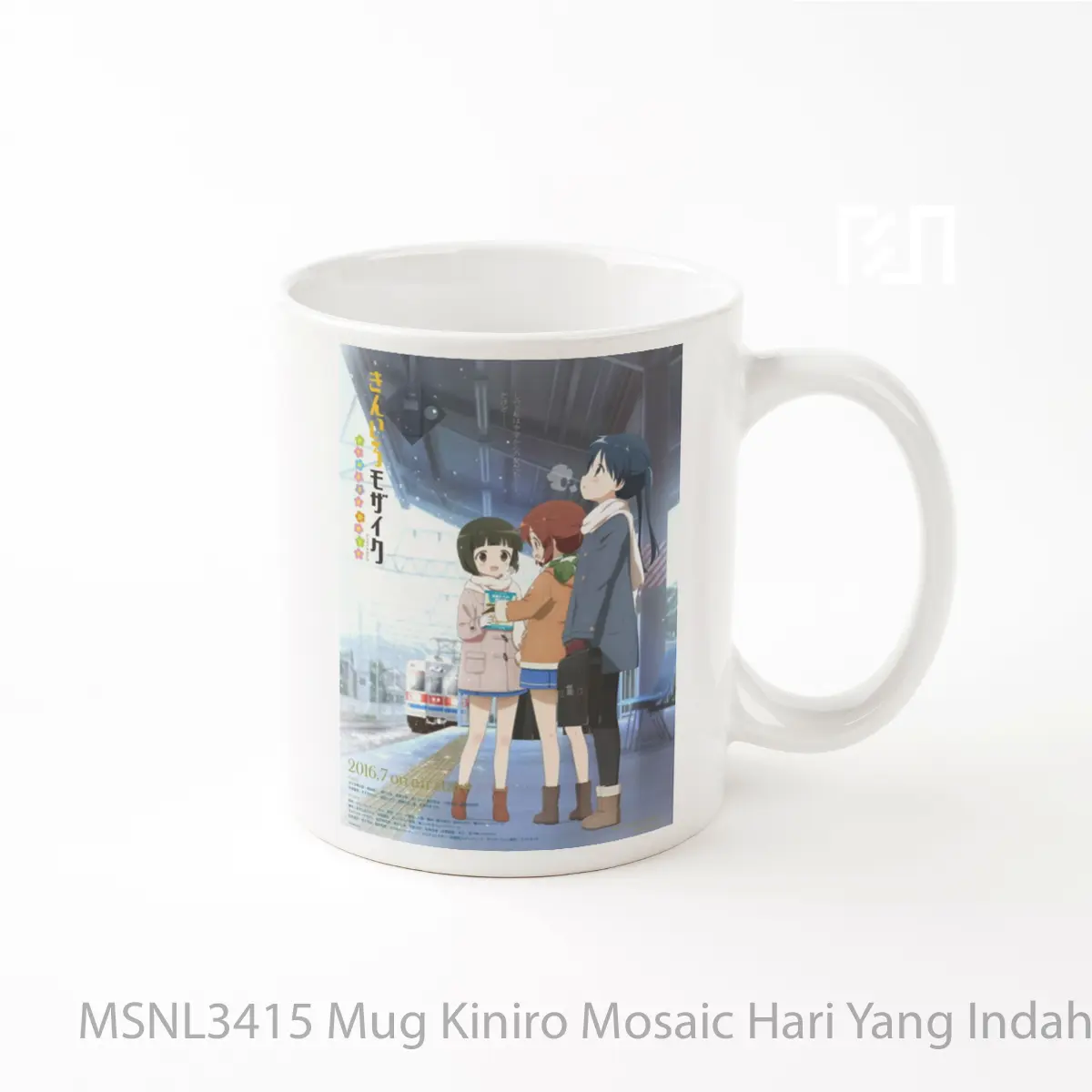 Mug Kiniro Mosaic Hari Yang Indah Gelas Keramik Tema Film MSNL3415