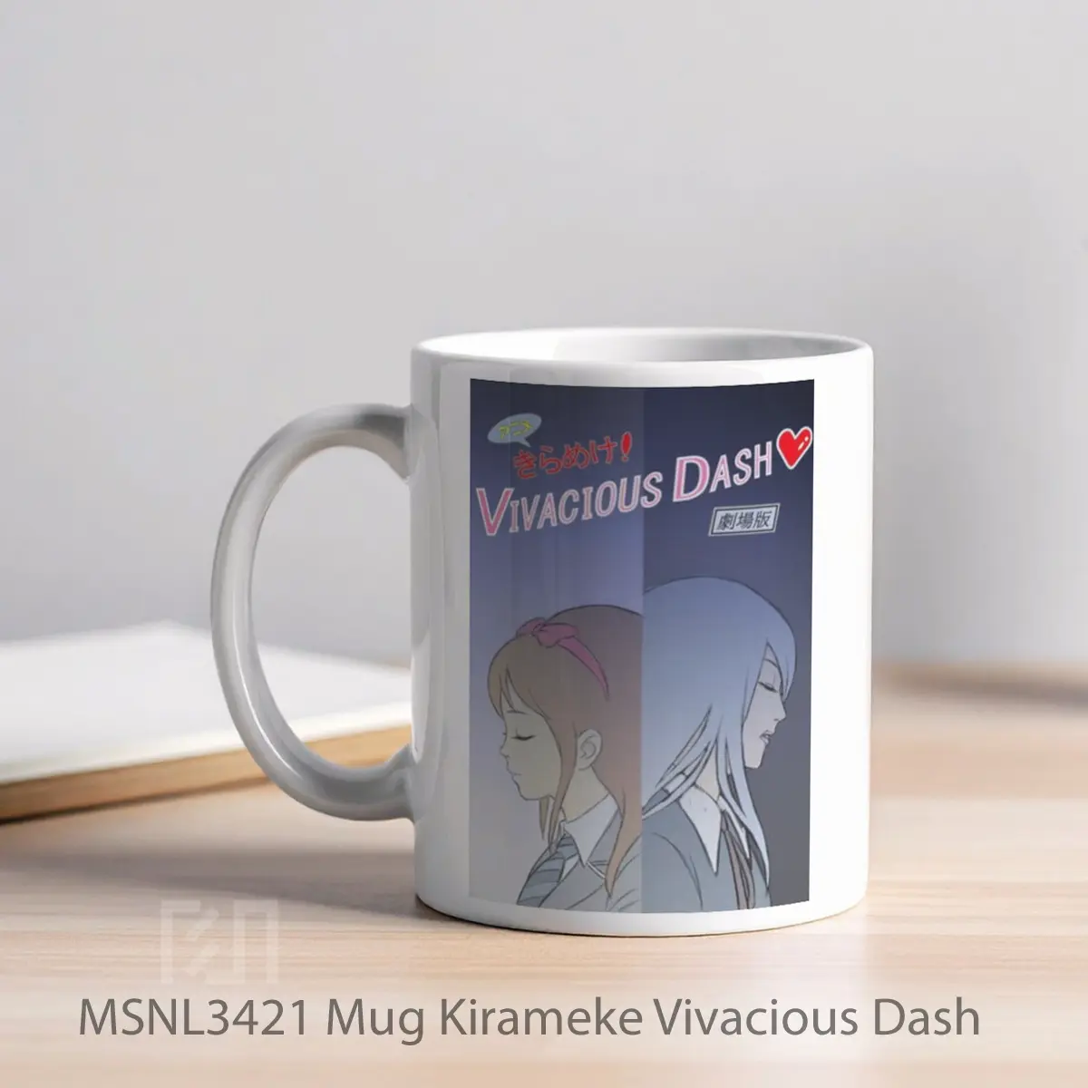 Mug Kirameke Vivacious Dash Gelas Keramik Tema Film MSNL3421 - Tampak Kiri
