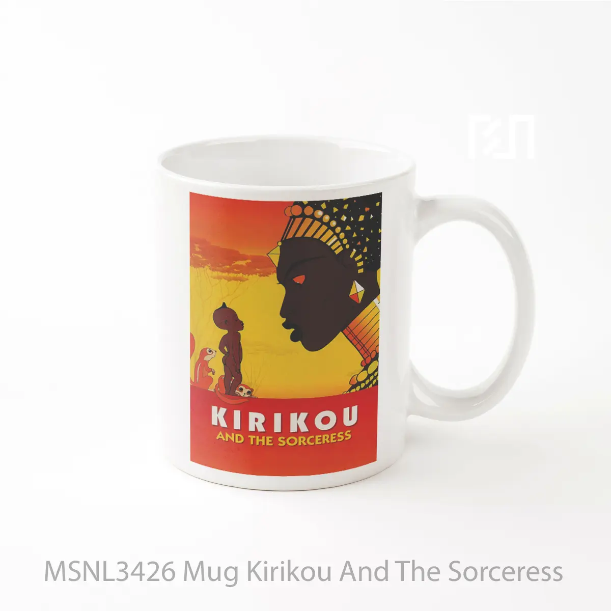 Mug Kirikou And The Sorceress Gelas Keramik Tema Film MSNL3426