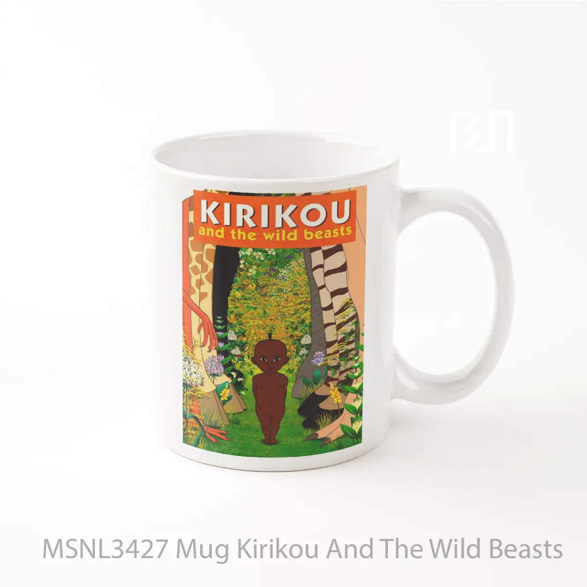 Mug Kirikou And The Wild Beasts Gelas Keramik Tema Film MSNL3427