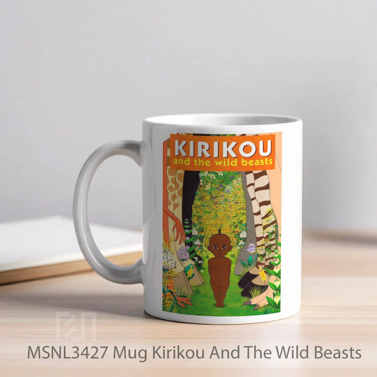 Mug Kirikou And The Wild Beasts Gelas Keramik Tema Film MSNL3427 - Tampak Kiri