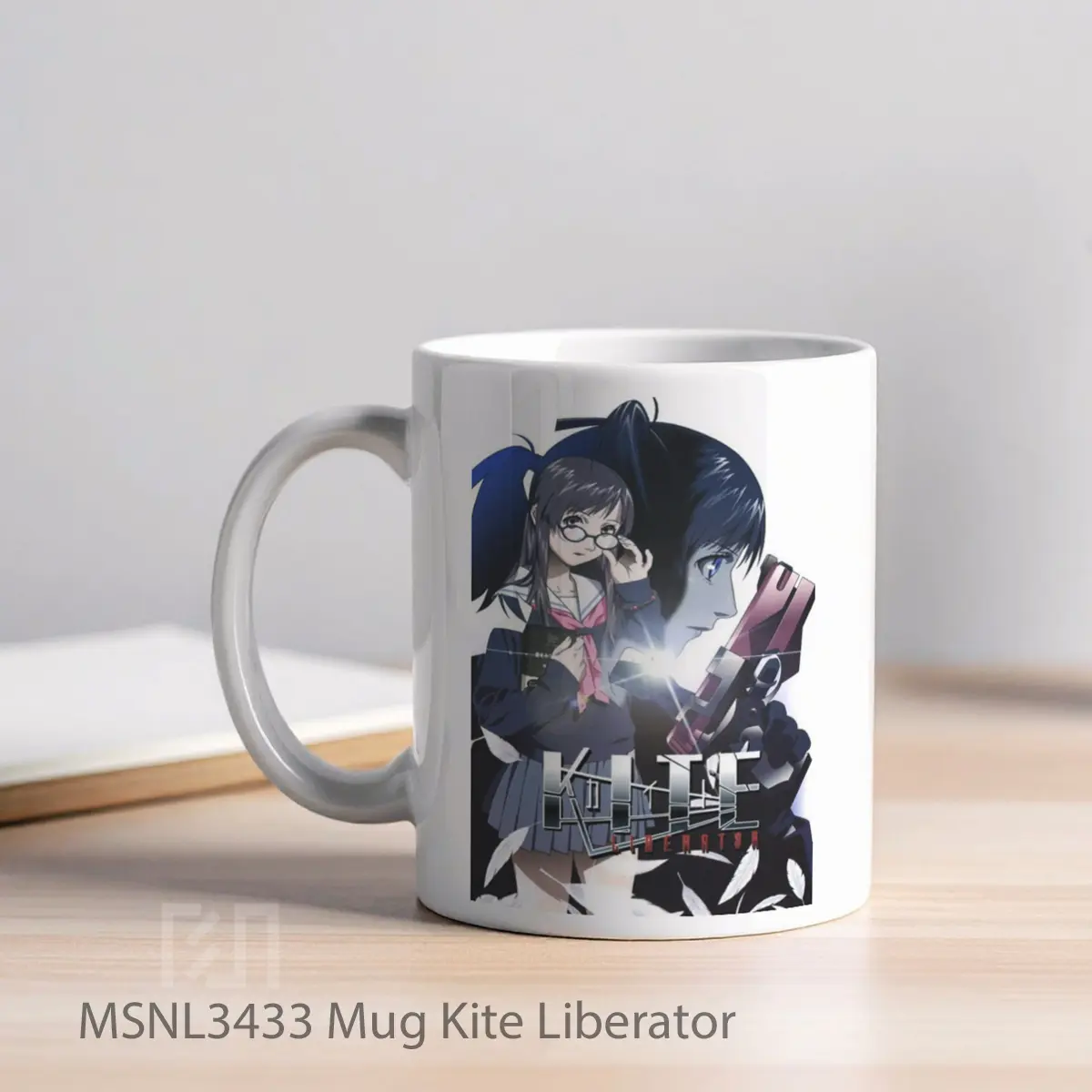 Mug Kite Liberator Gelas Keramik Tema Film MSNL3433 - Tampak Kiri