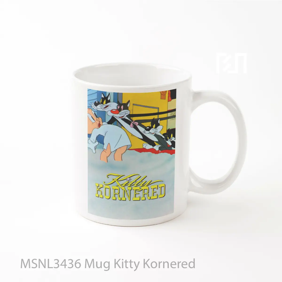 Mug Kitty Kornered Gelas Keramik Tema Film MSNL3436