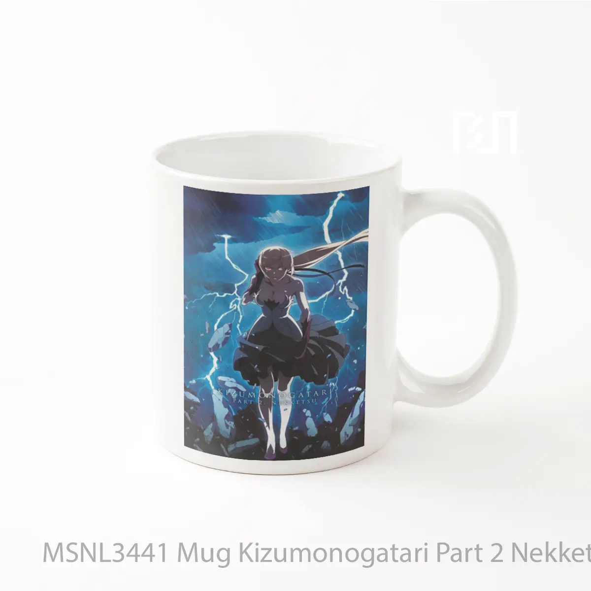 Mug Kizumonogatari Part 2 Nekketsu Gelas Keramik Tema Film MSNL3441