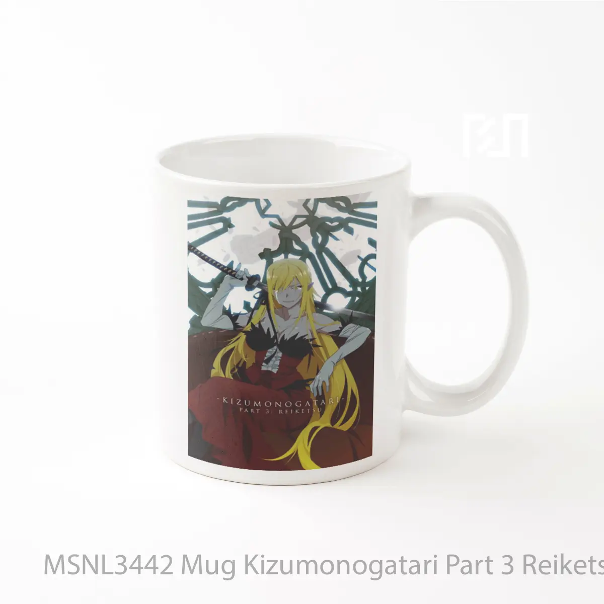 Mug Kizumonogatari Part 3 Reiketsu Gelas Keramik Tema Film MSNL3442