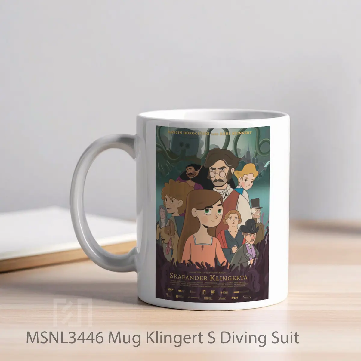 Mug Klingert S Diving Suit Gelas Keramik Tema Film MSNL3446 - Tampak Kiri
