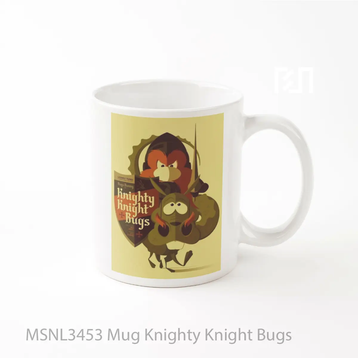 Mug Knighty Knight Bugs Gelas Keramik Tema Film MSNL3453
