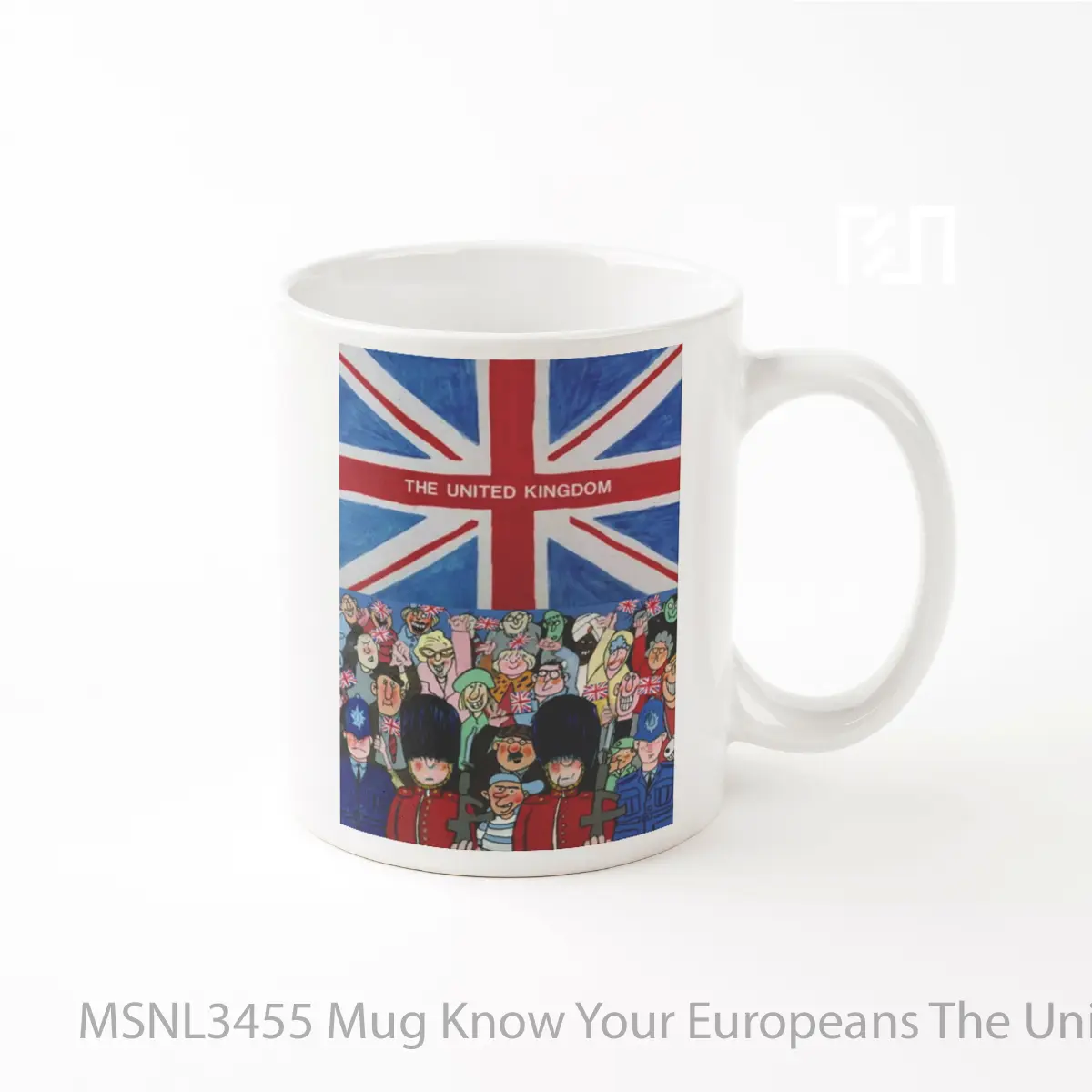 Mug Know Your Europeans The United Kingdom Gelas Keramik Tema Film MSNL3455