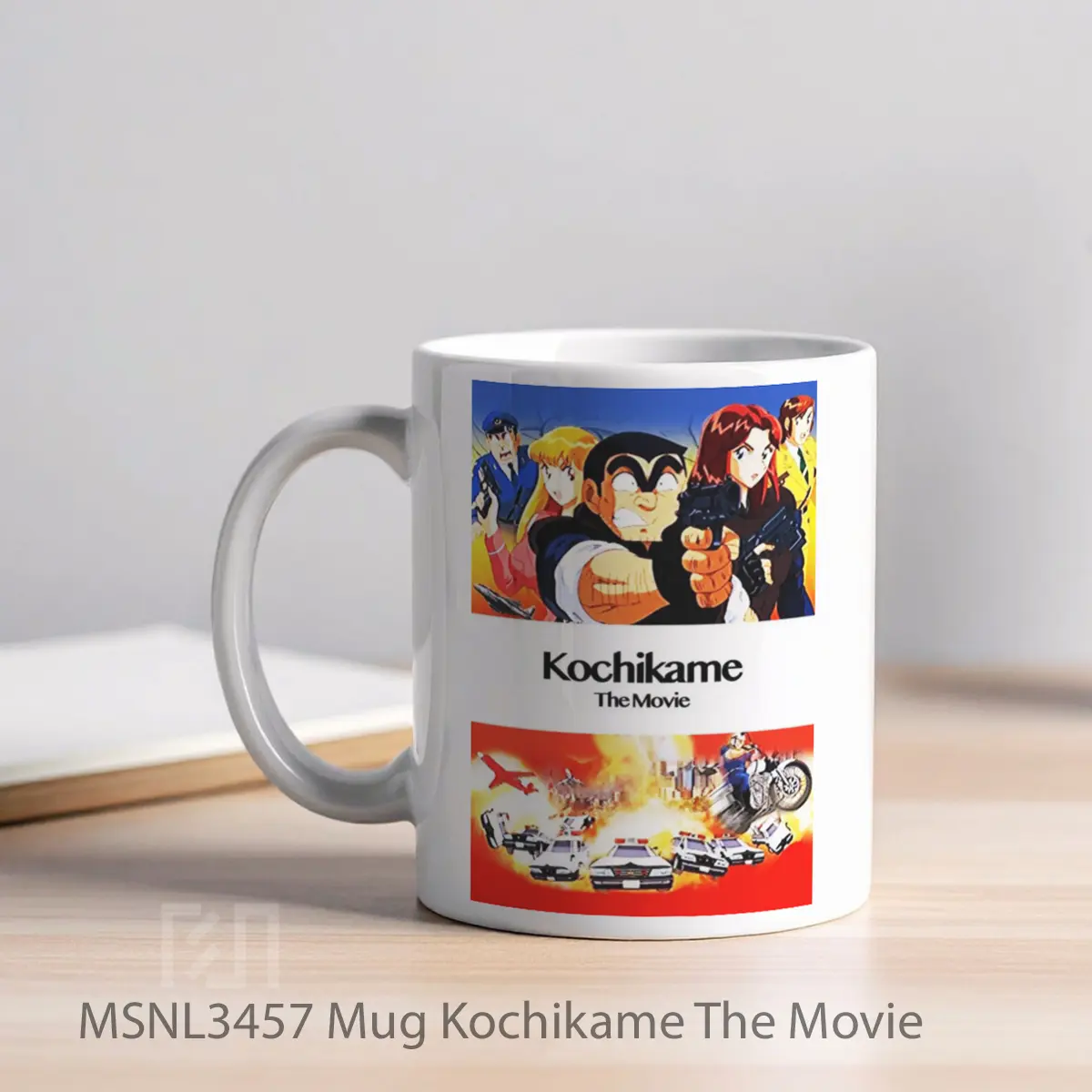 Mug Kochikame The Movie Gelas Keramik Tema Film MSNL3457 - Tampak Kiri