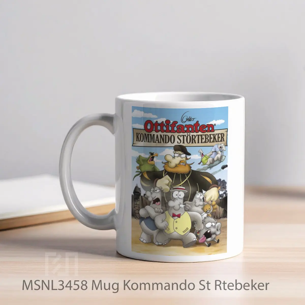 Mug Kommando St Rtebeker Gelas Keramik Tema Film MSNL3458 - Tampak Kiri