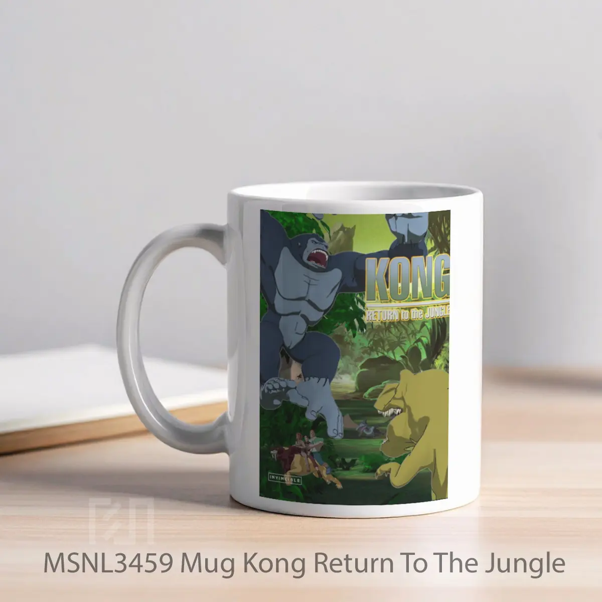 Mug Kong Return To The Jungle Gelas Keramik Tema Film MSNL3459 - Tampak Kiri