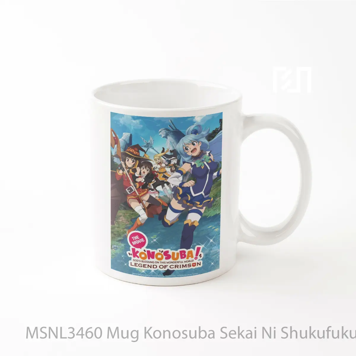 Mug Konosuba Sekai Ni Shukufuku Wo Movie Kurenai Densetsu Gelas Keramik Tema Film MSNL3460