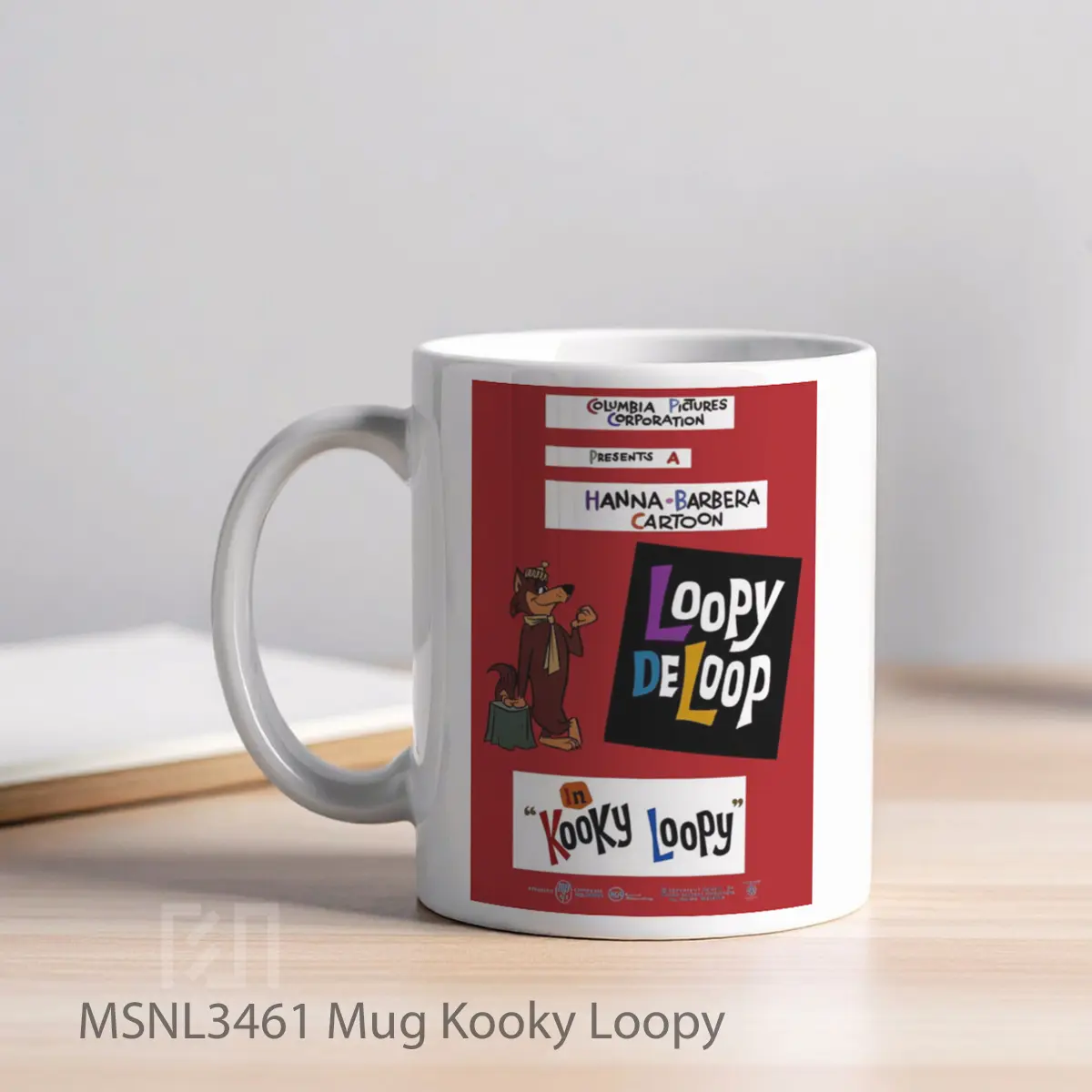 Mug Kooky Loopy Gelas Keramik Tema Film MSNL3461 - Tampak Kiri