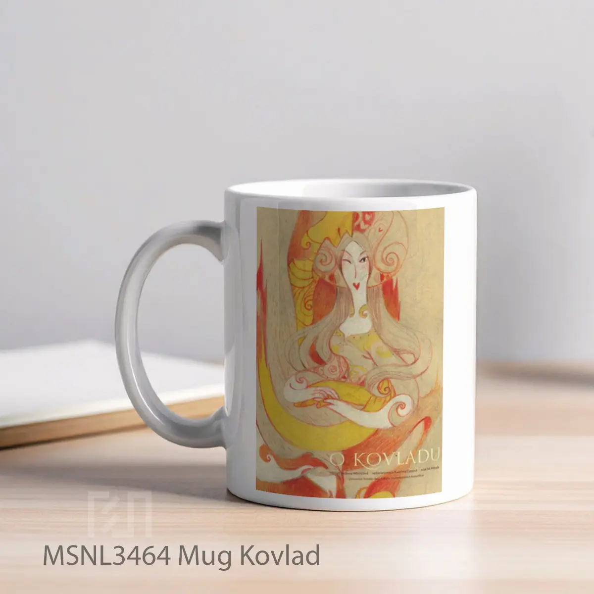 Mug Kovlad Gelas Keramik Tema Film MSNL3464 - Tampak Kiri