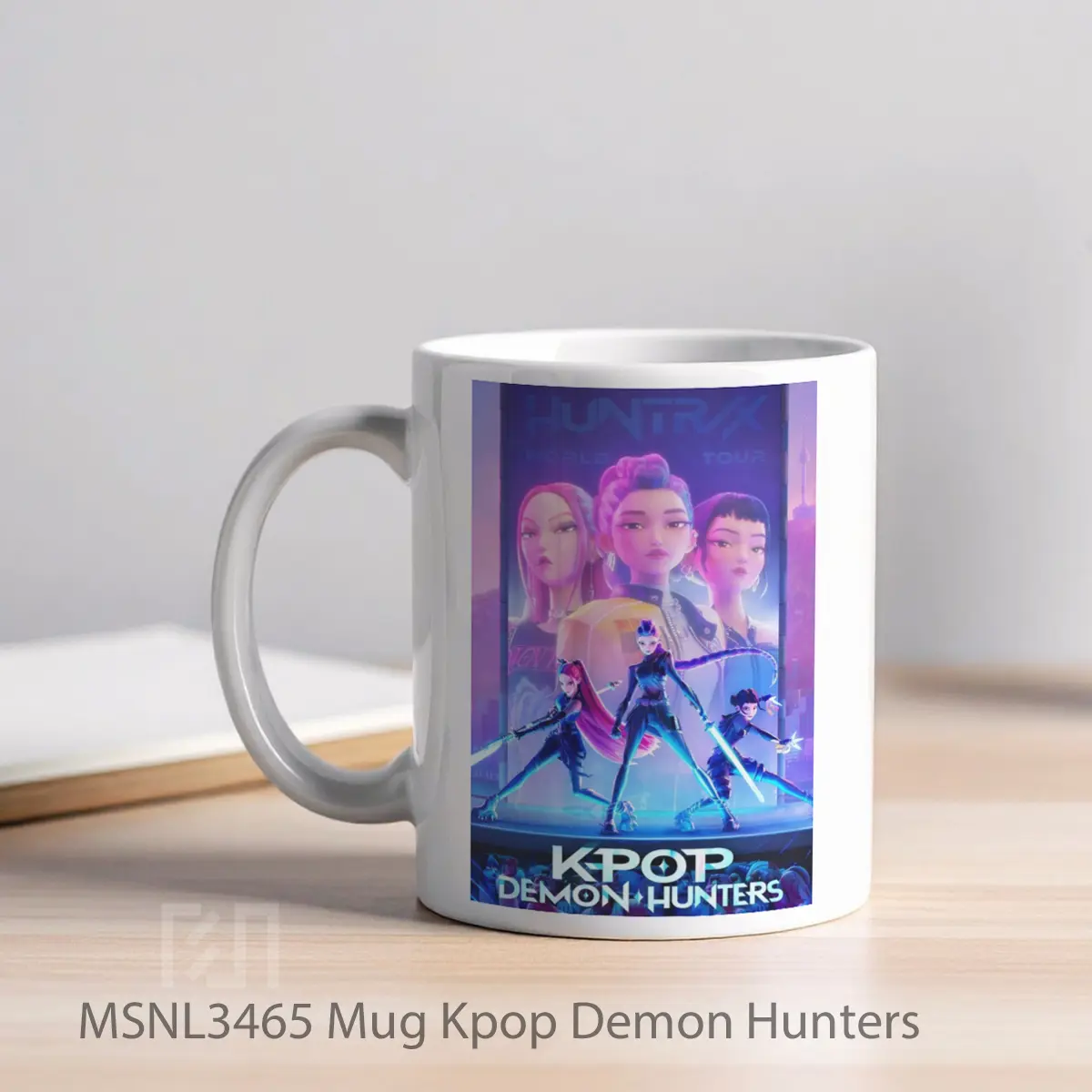 Mug Kpop Demon Hunters Gelas Keramik Tema Film MSNL3465 - Tampak Kiri