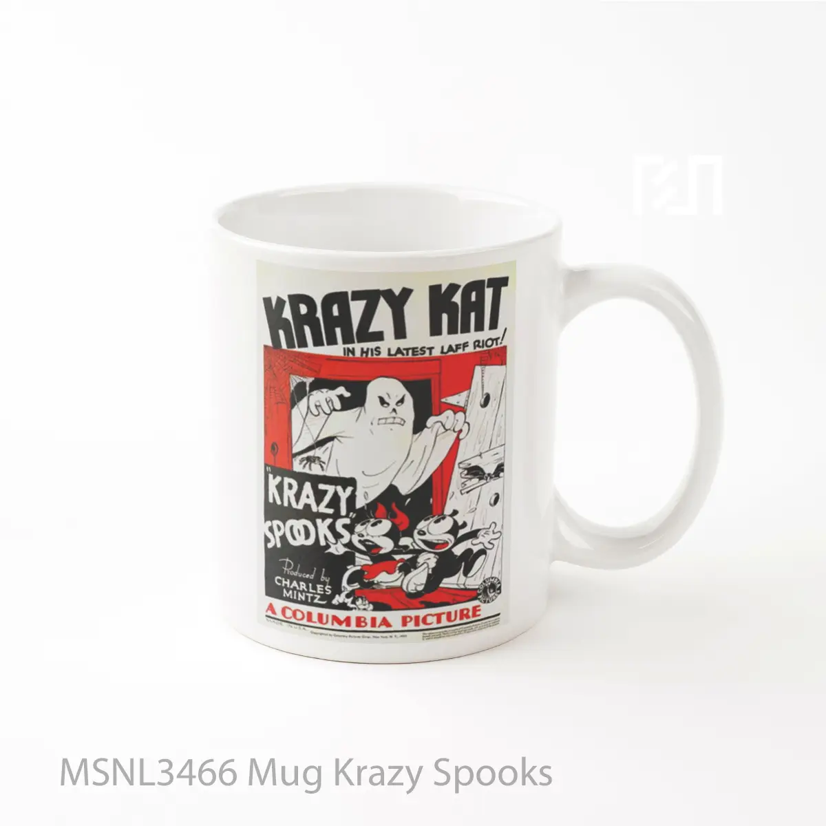 Mug Krazy Spooks Gelas Keramik Tema Film MSNL3466