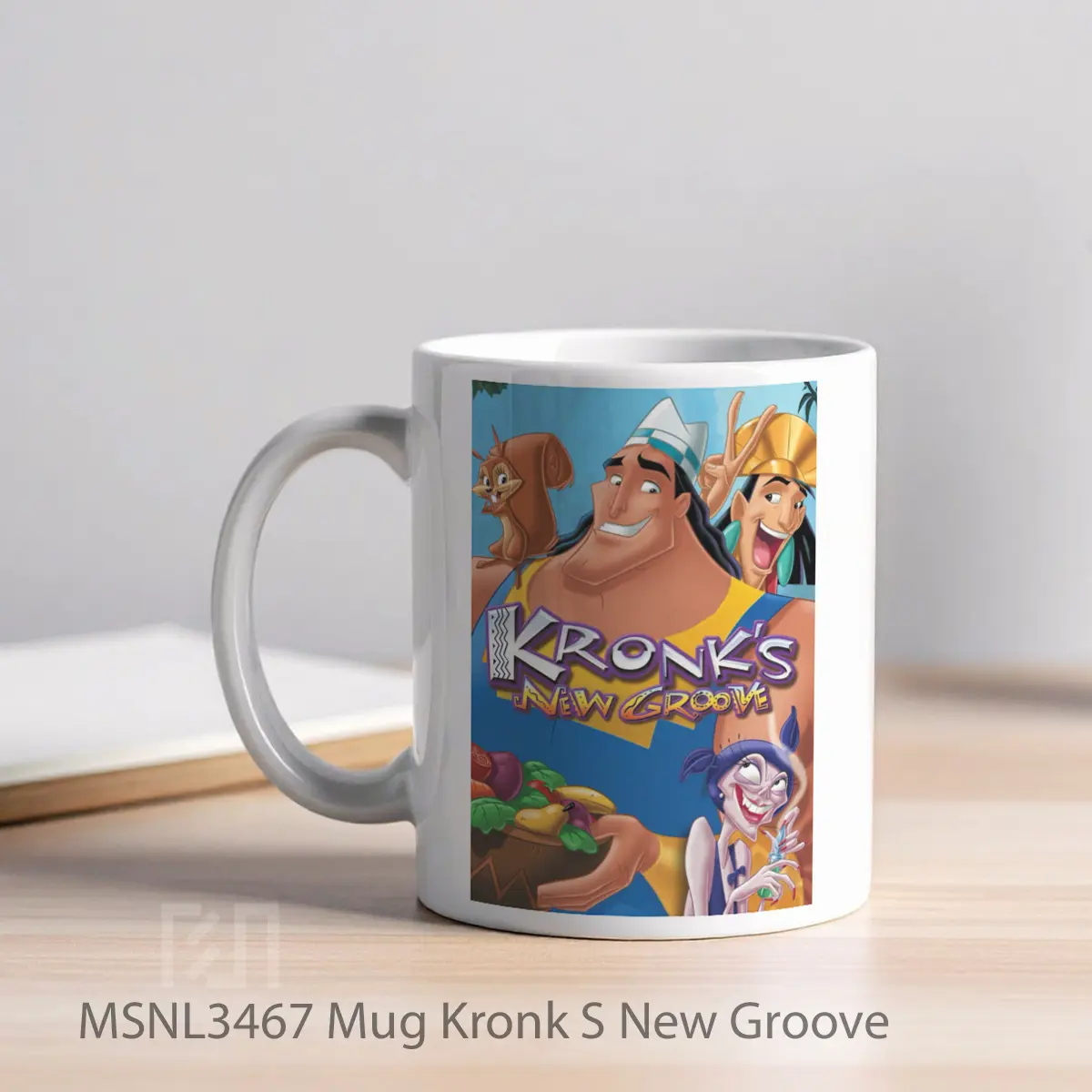 Mug Kronk S New Groove Gelas Keramik Tema Film MSNL3467 - Tampak Kiri