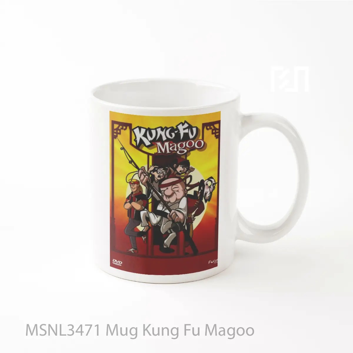 Mug Kung Fu Magoo Gelas Keramik Tema Film MSNL3471