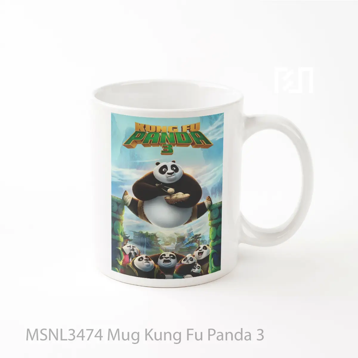 Mug Kung Fu Panda 3 Gelas Keramik Tema Film MSNL3474