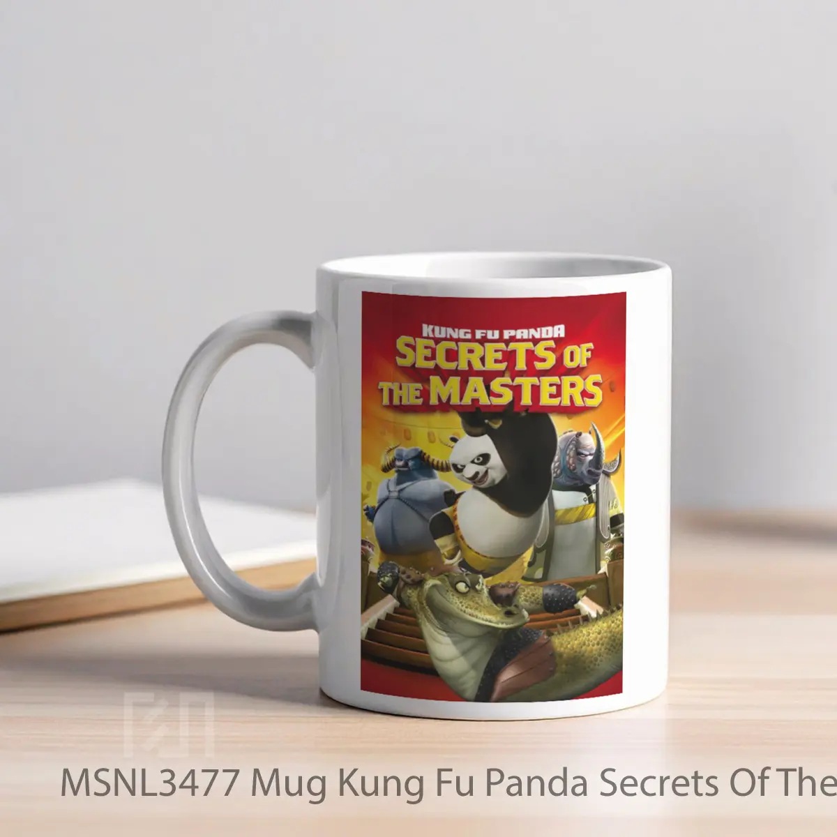 Mug Kung Fu Panda Secrets Of The Masters Gelas Keramik Tema Film MSNL3477 - Tampak Kiri