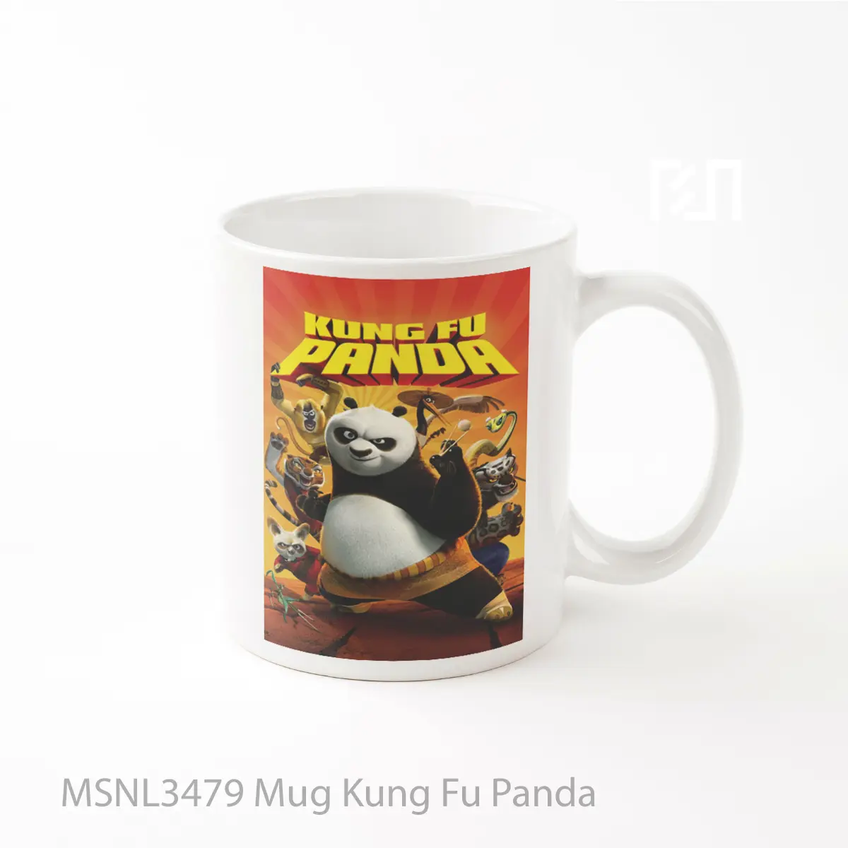 Mug Kung Fu Panda Gelas Keramik Tema Film MSNL3479