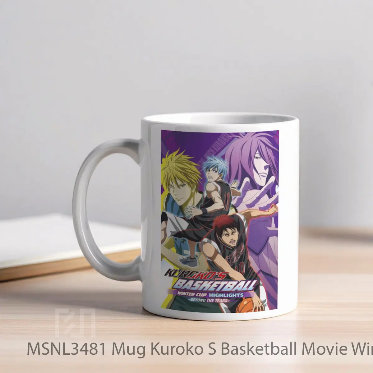 Mug Kuroko S Basketball Movie Winter Cup Beyond The Tears Gelas Keramik Tema Film MSNL3481 - Tampak Kiri