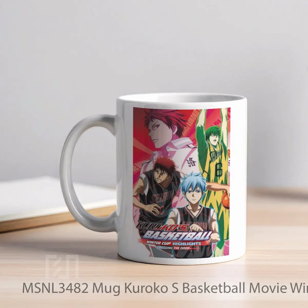 Mug Kuroko S Basketball Movie Winter Cup Crossing The Door Gelas Keramik Tema Film MSNL3482 - Tampak Kiri