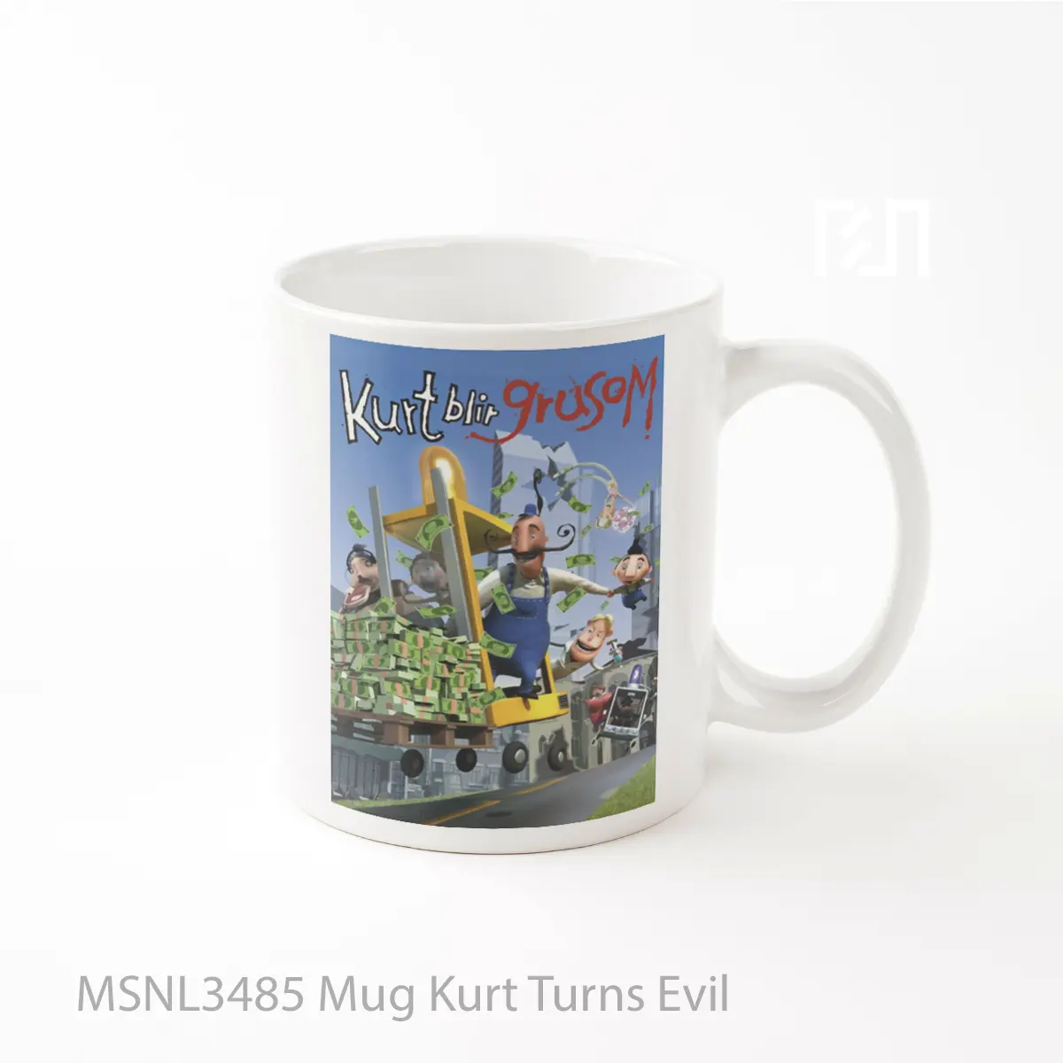 Mug Kurt Turns Evil Gelas Keramik Tema Film MSNL3485