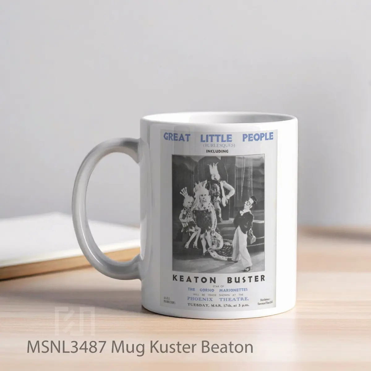 Mug Kuster Beaton Gelas Keramik Tema Film MSNL3487 - Tampak Kiri