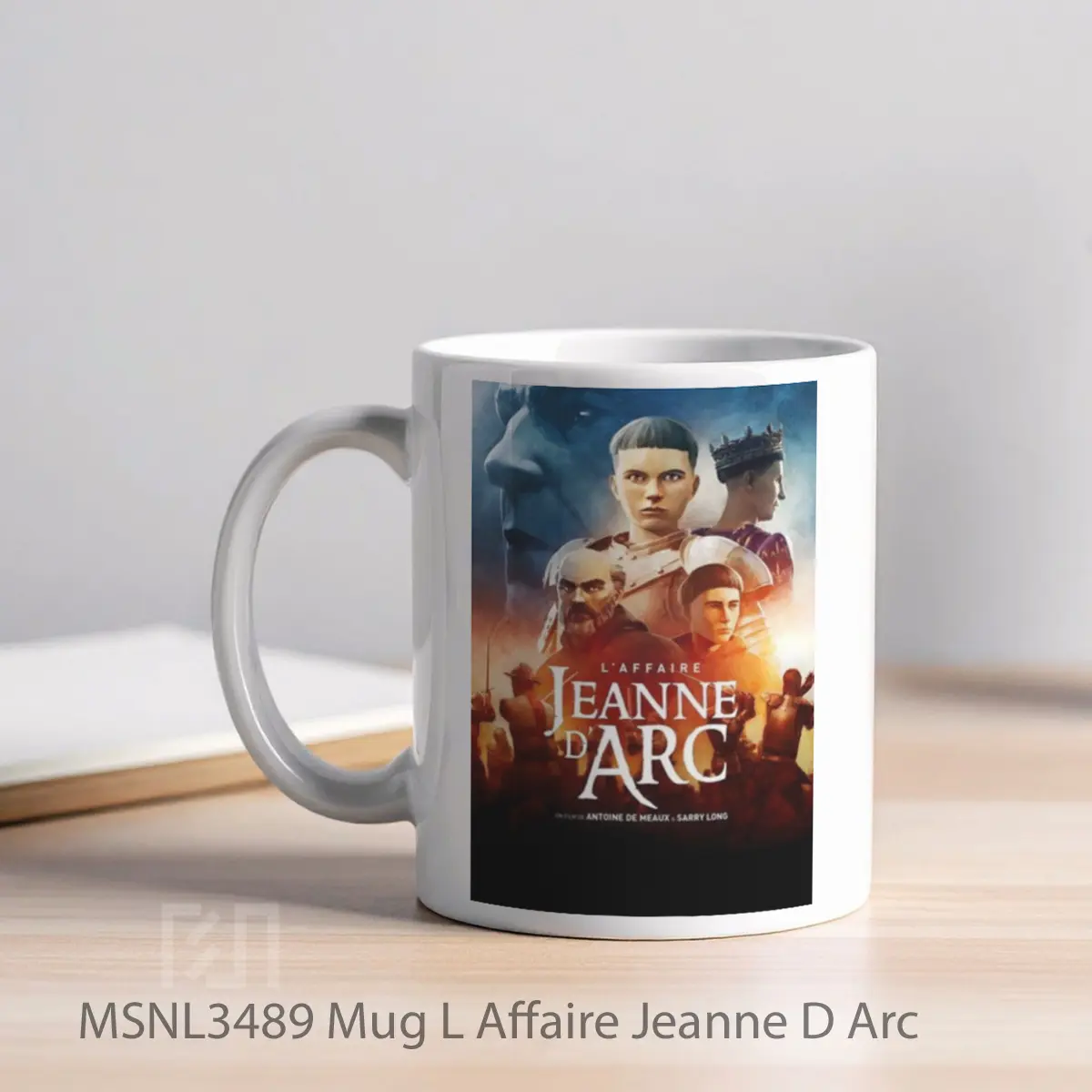 Mug L Affaire Jeanne D Arc Gelas Keramik Tema Film MSNL3489 - Tampak Kiri