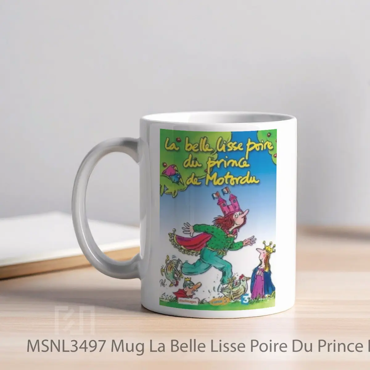 Mug La Belle Lisse Poire Du Prince De Motordu Gelas Keramik Tema Film MSNL3497 - Tampak Kiri
